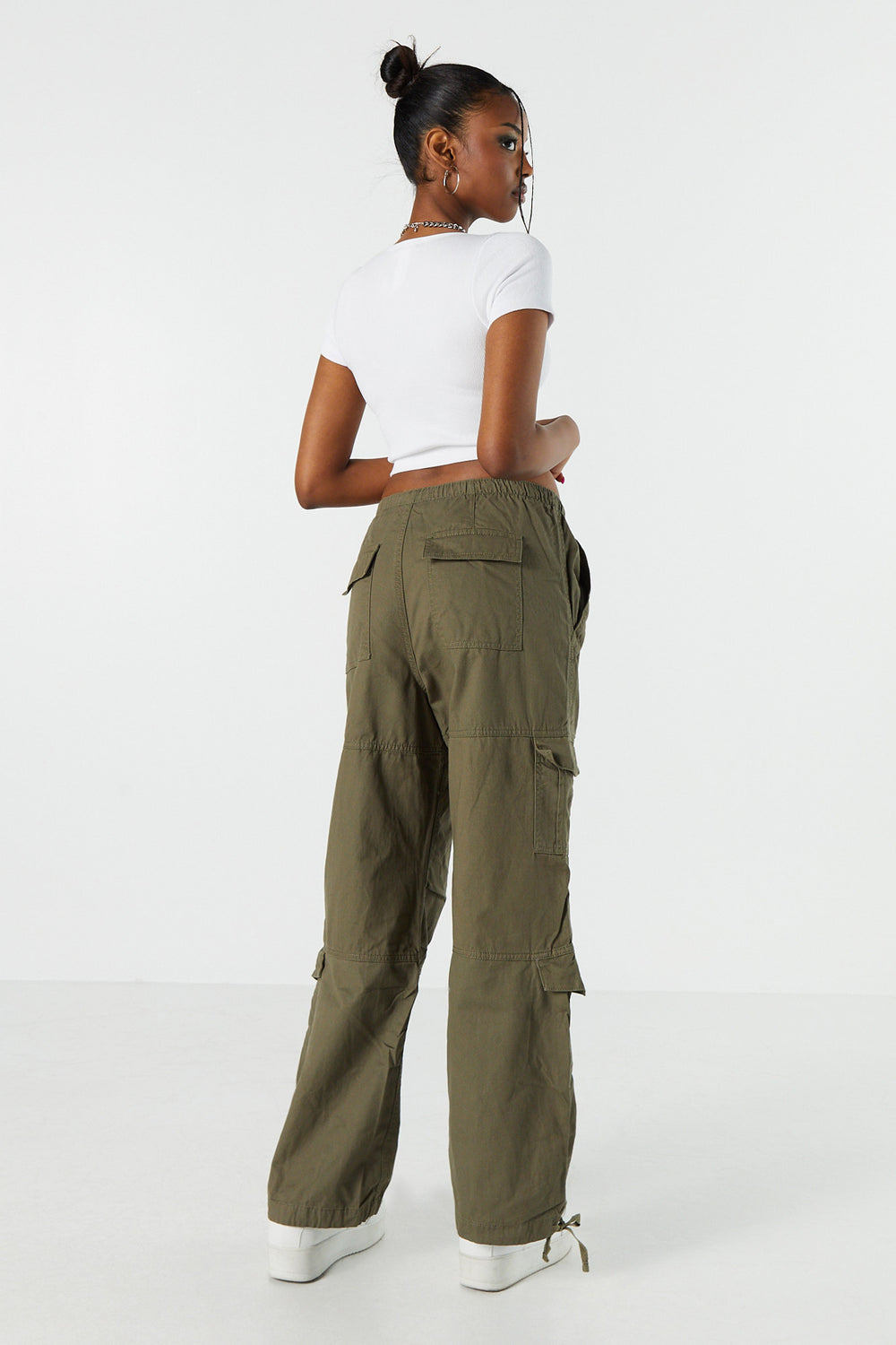 Twill Multi Pocket Cargo Parachute Pant Twill Multi Pocket Cargo Parachute Pant 15