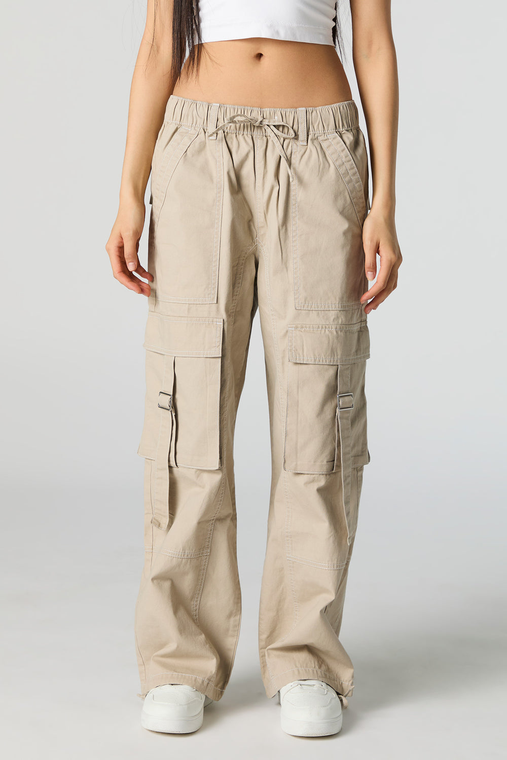 Drawstring Straight Leg Utility Cargo Pant Drawstring Straight Leg Utility Cargo Pant 8