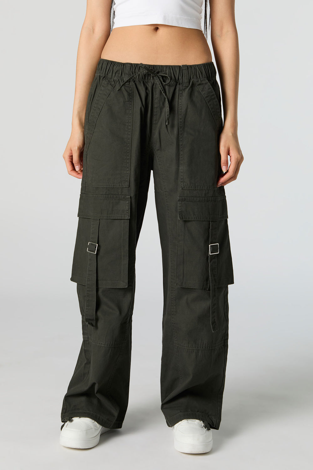 Drawstring Straight Leg Utility Cargo Pant Drawstring Straight Leg Utility Cargo Pant 11