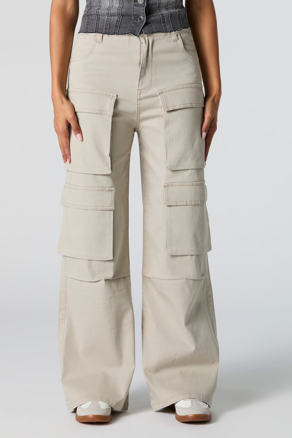 Multi Pocket Wide Leg Cargo Pant Multi Pocket Wide Leg Cargo Pant 2