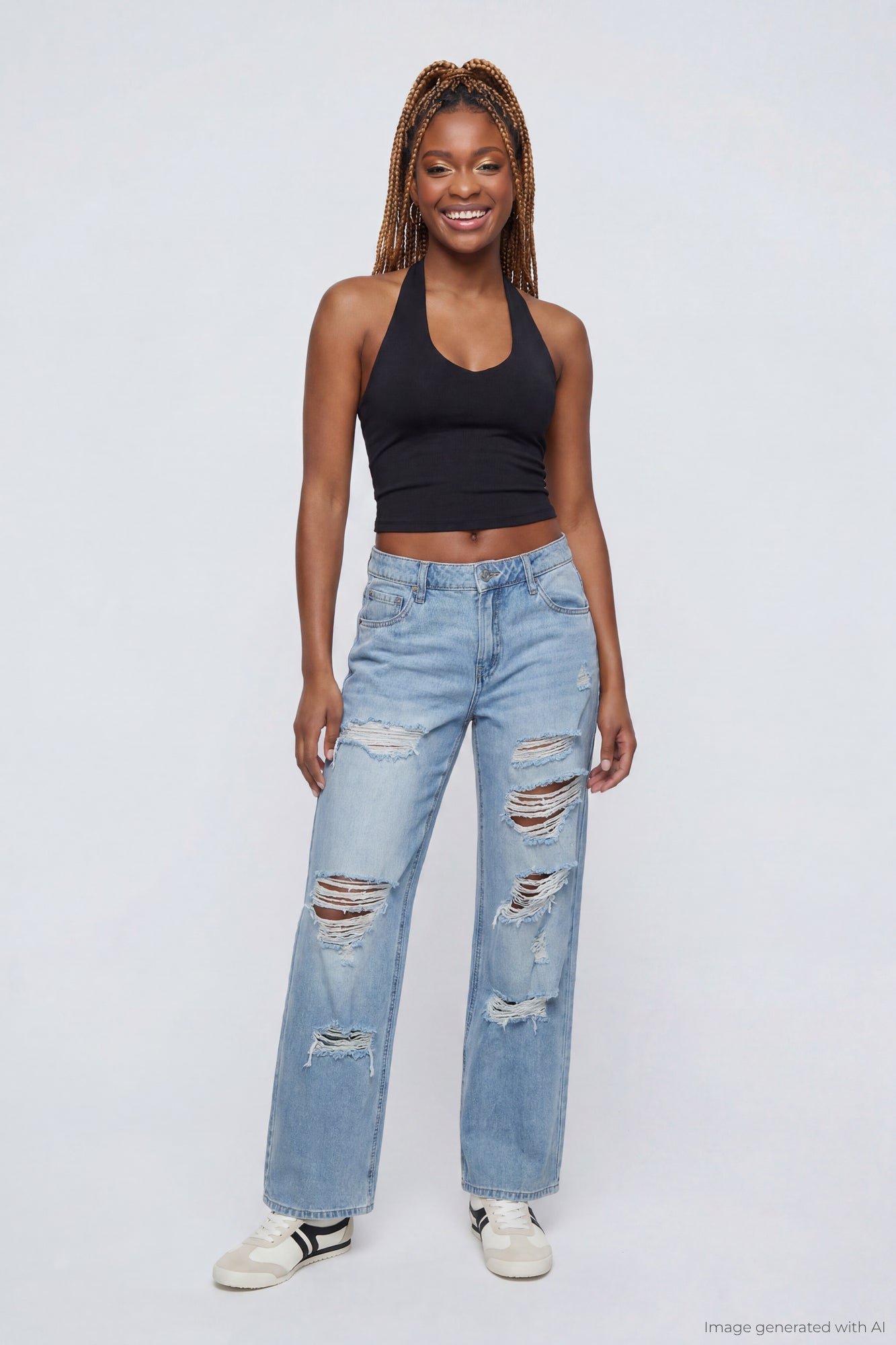 Brooklyn Ripped Low Rise Baggy Jean – Charlotte Russe