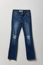Stretch Ripped Low Rise Bootcut Jean
