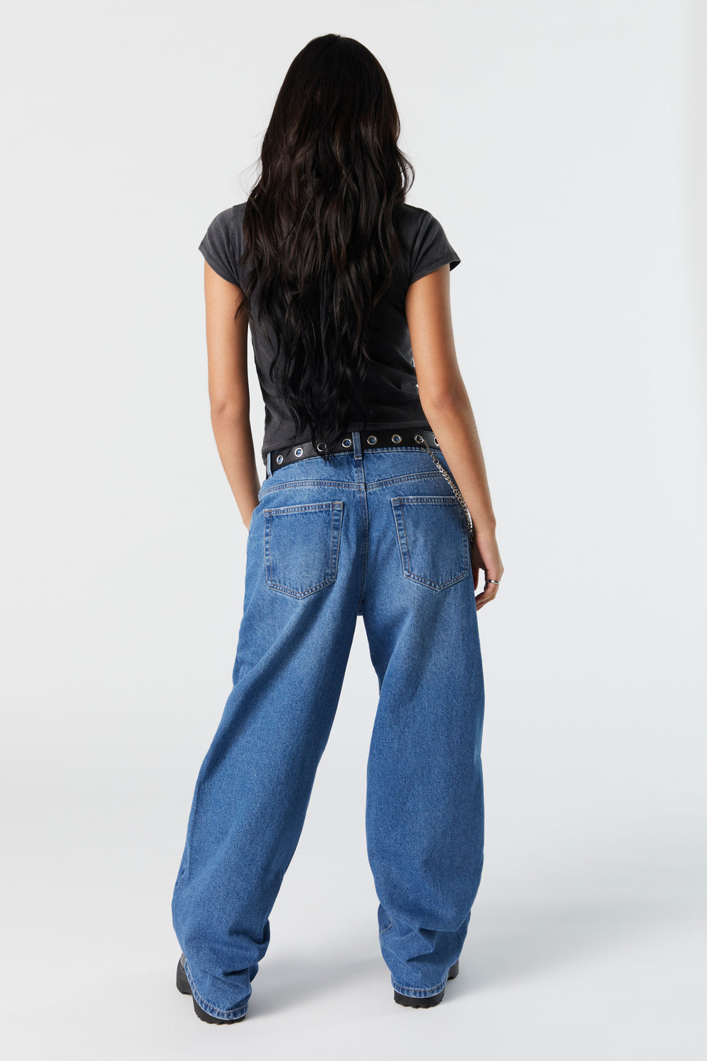 Osaka Medium Wash Distressed Baggy Jean Osaka Medium Wash Distressed Baggy Jean 3