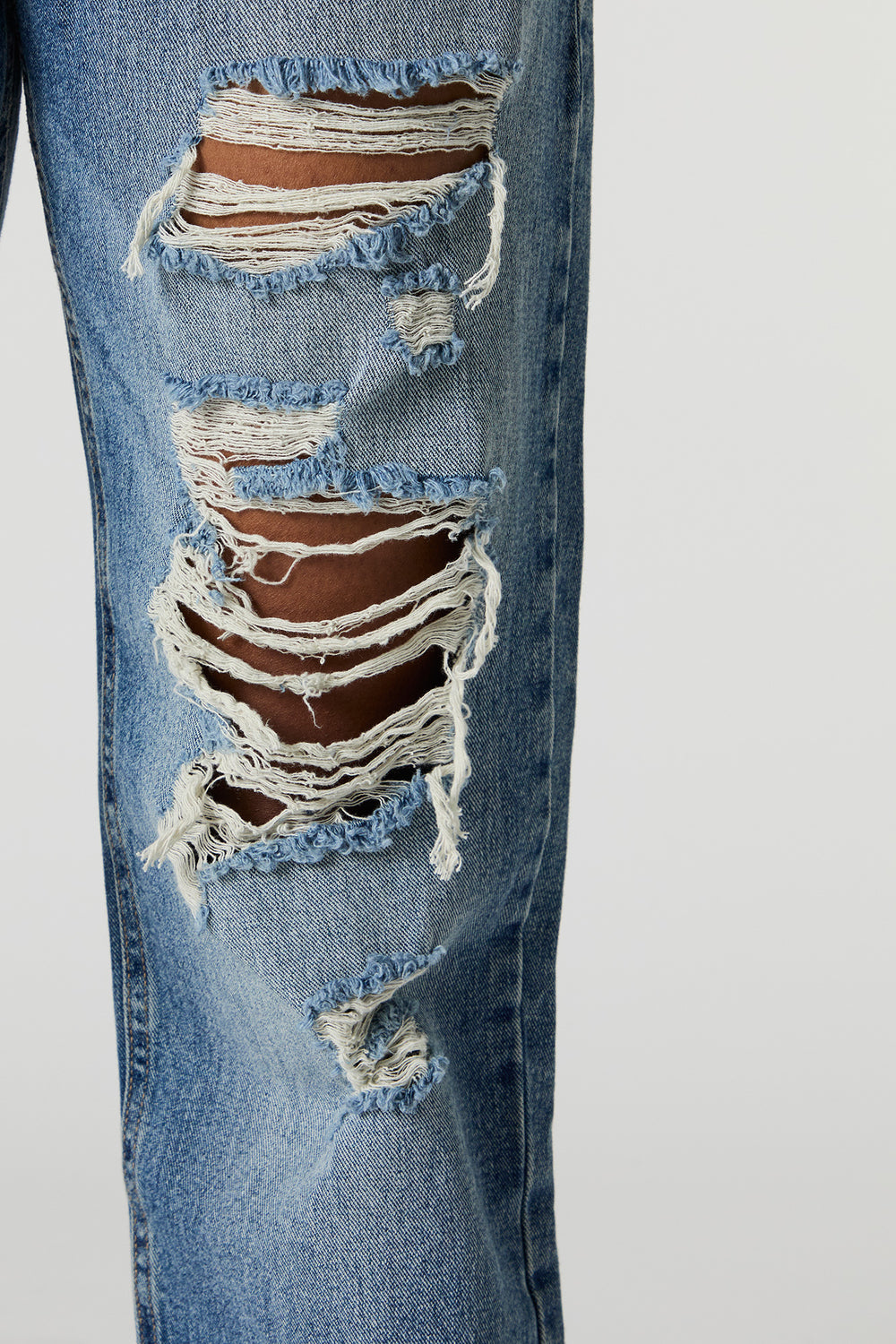 High Rise Straight Leg Distressed Jean High Rise Straight Leg Distressed Jean 4