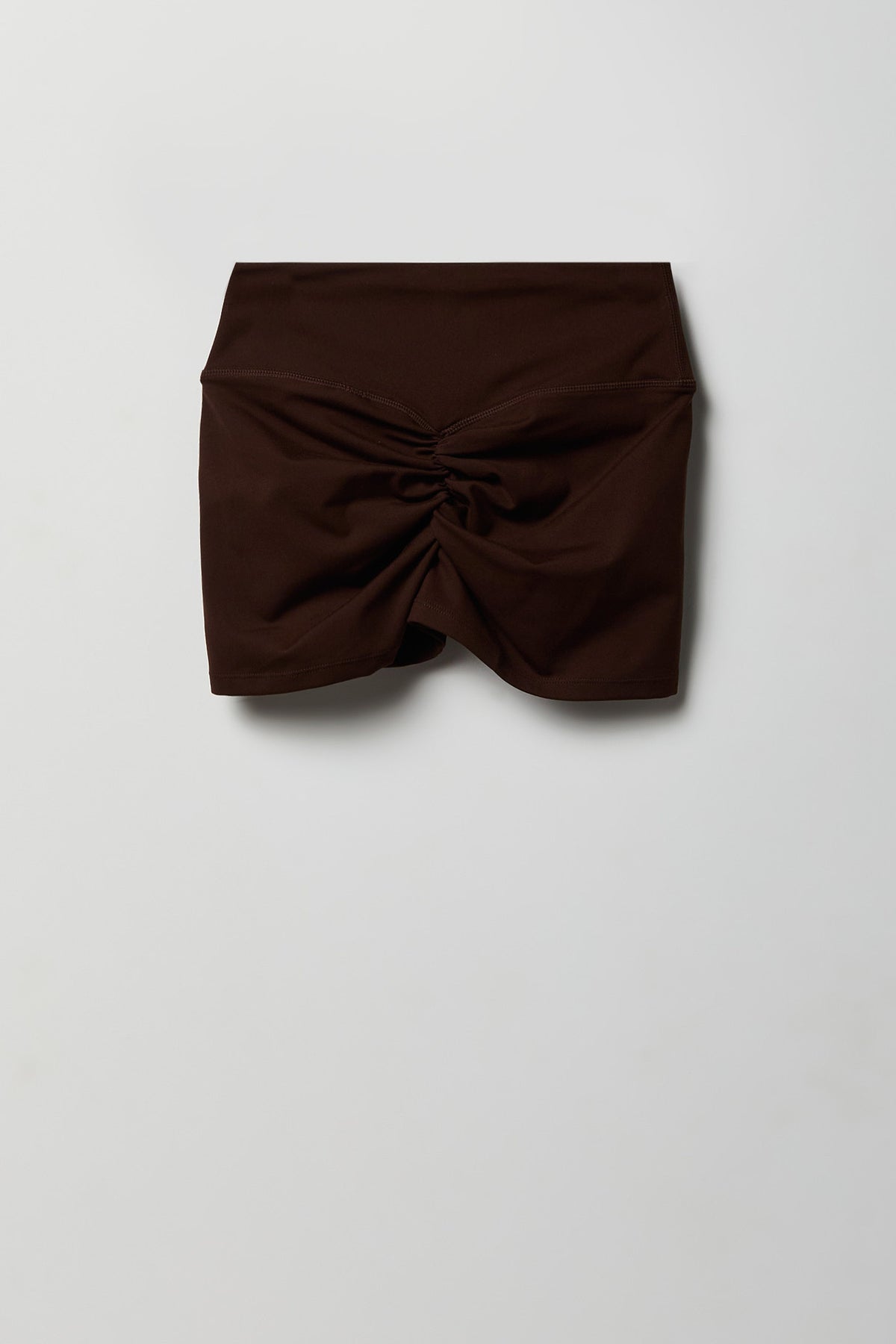 Alt View 2. Sommer Ray Ruched Short 2" - Brown