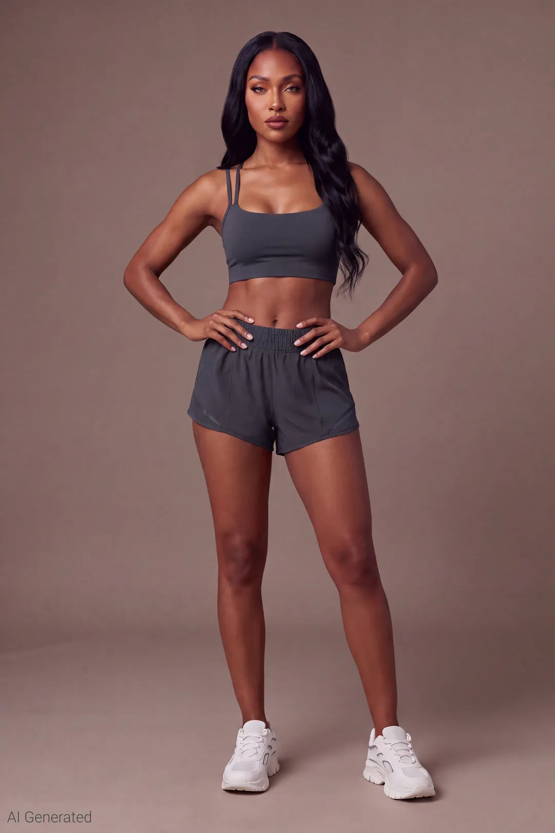 Playboy Low Rise Running Short 2.25" - Dark Grey