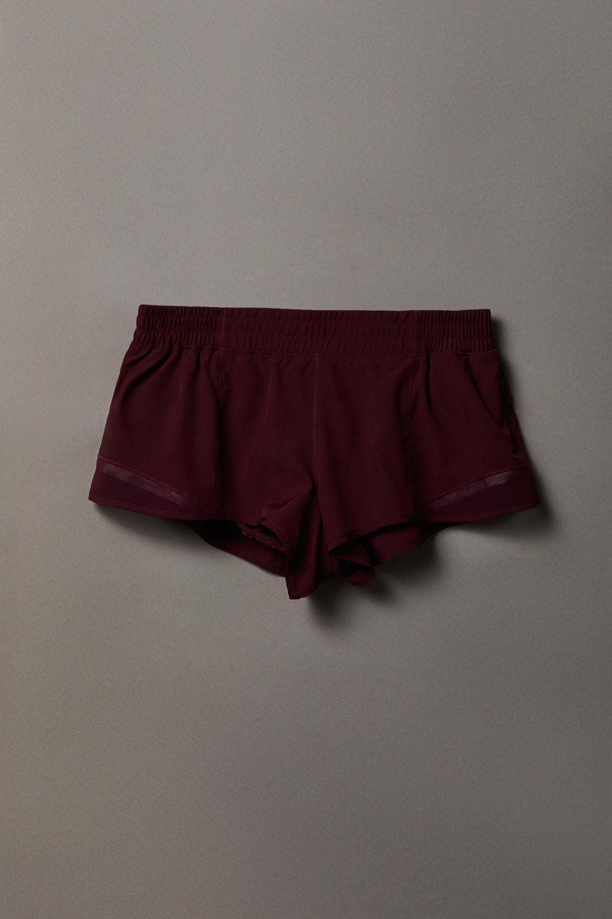 Playboy Low Rise Running Short 2.25" - Burgundy