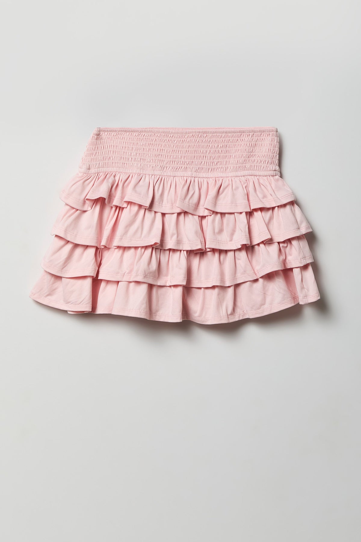 Alt View 2. Ruffle Tiered Mini Skort - Rose