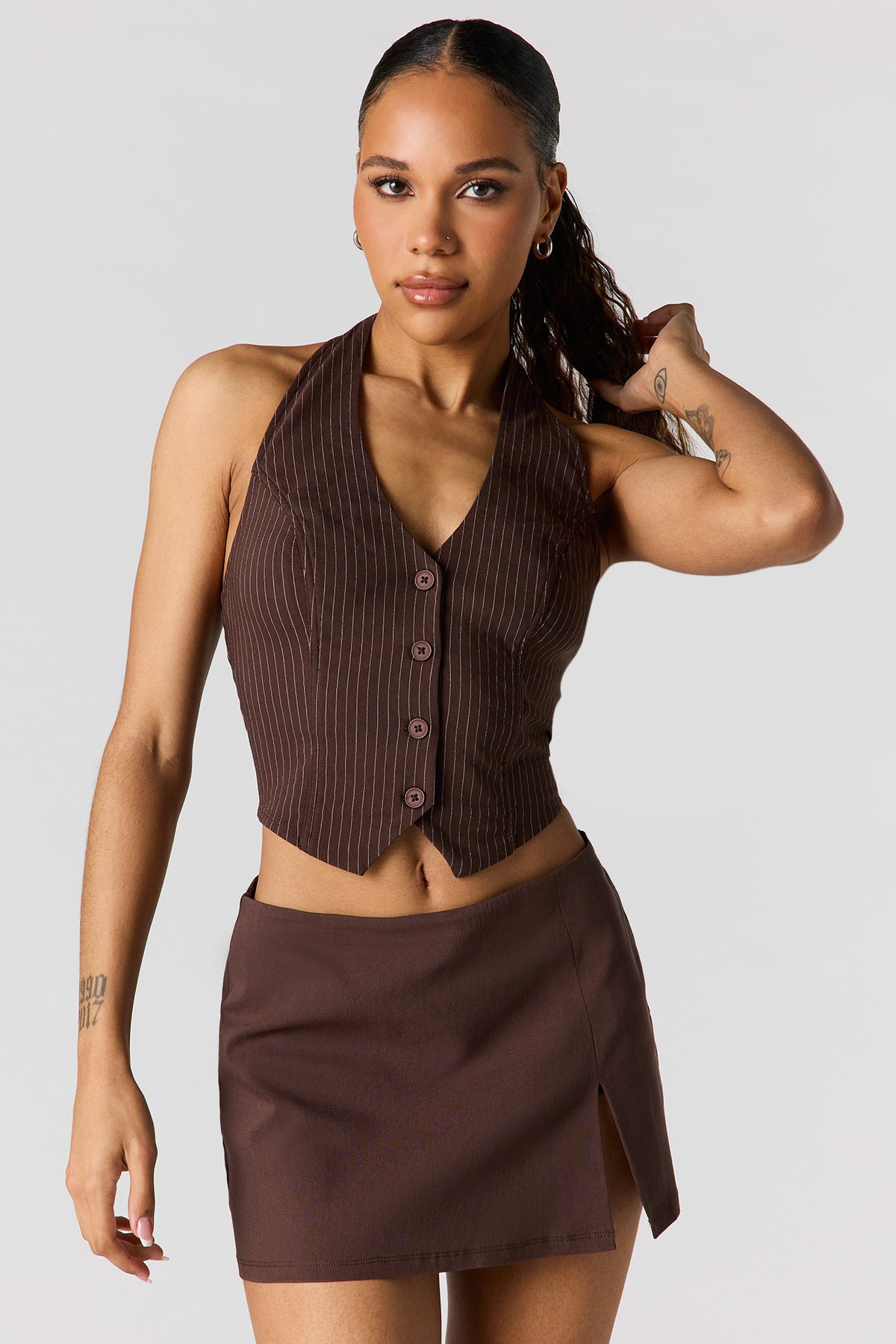 Mini Skort - Brown