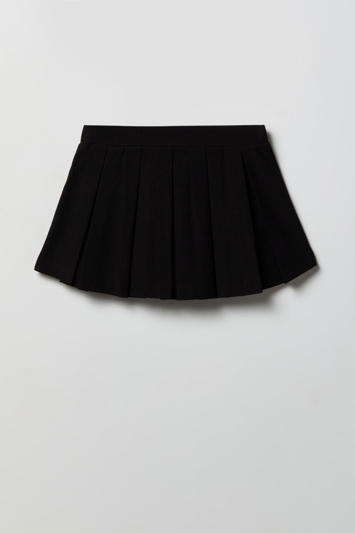 Alt View 2. Pleated Micro Mini Skort - Black