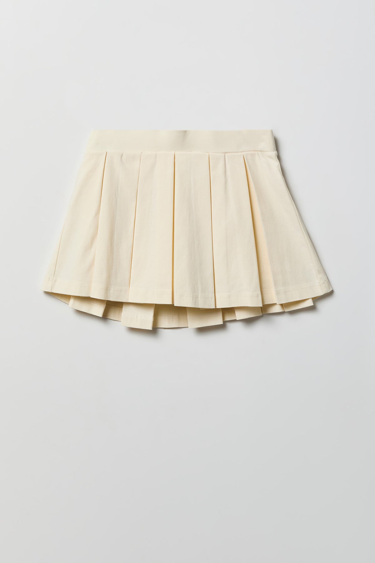 Pleated Micro Mini Skort - Ivory