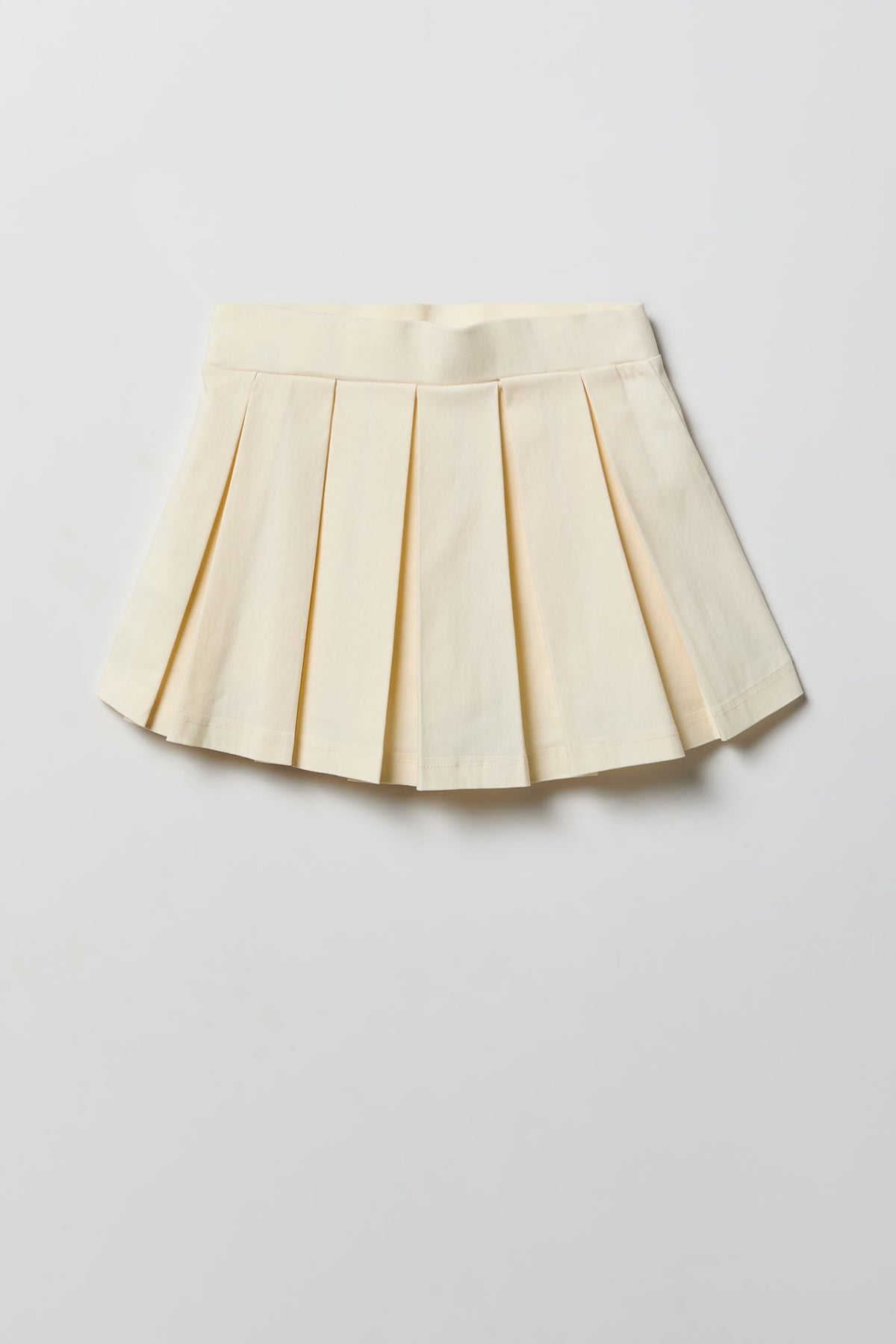 Alt View 2. Pleated Micro Mini Skort - Ivory