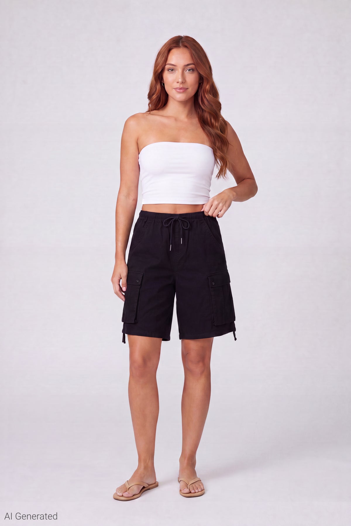 Bermuda Cargo Short - Black