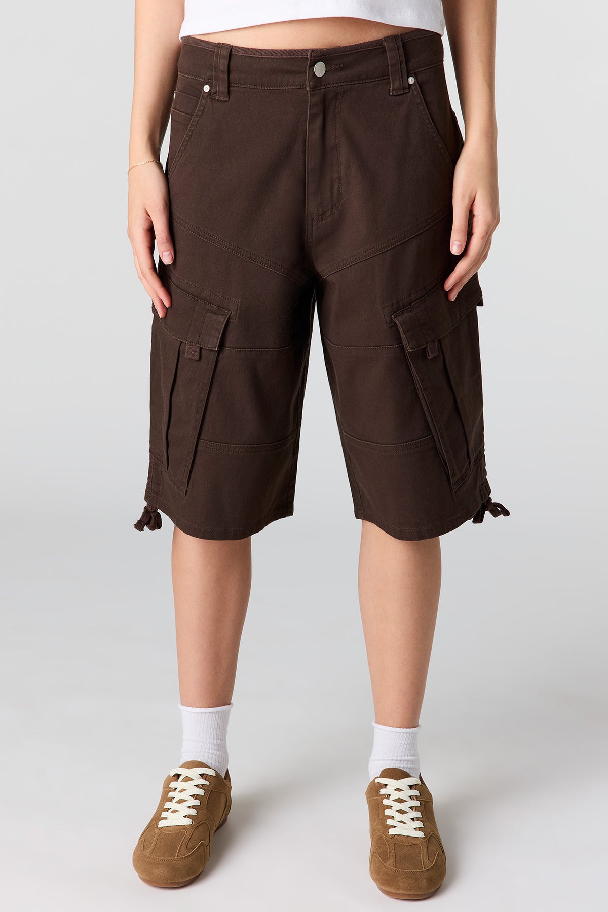 Alt View 2. Cargo Jort 13.5" - Brown