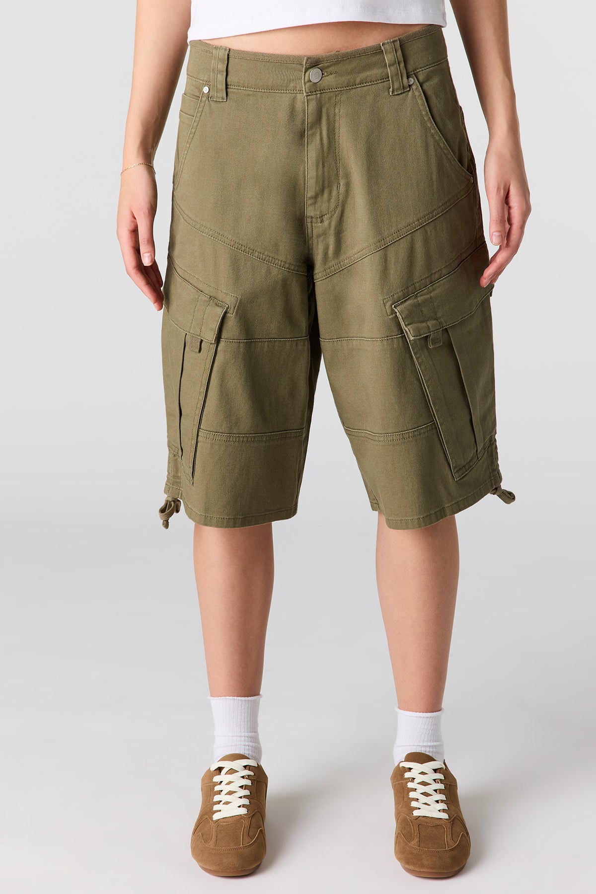Alt View 2. Cargo Jort 13.5" - Green