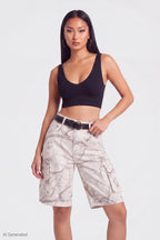 Belted Bermuda Cargo Short