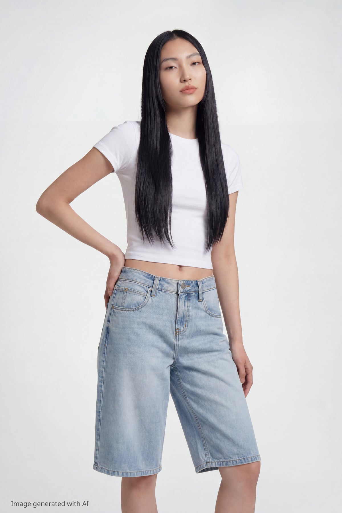 Remotion Still: CR Jort Shot 3 Disclaimer - Light Denim Blue