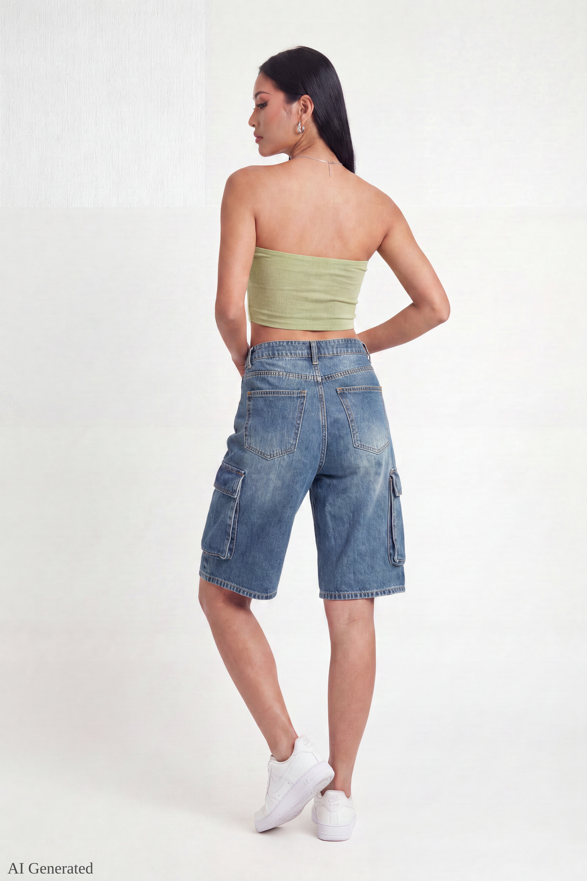 Alt View 2. Cargo Jort 13" - Pacific Blue