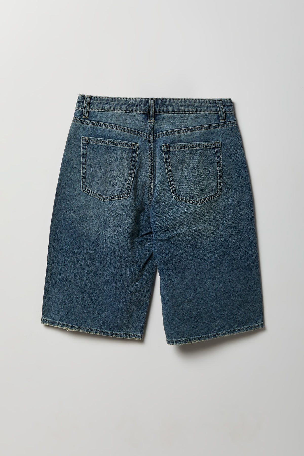 Alt View 5. Low Rise Baggy Vintage Medium Jort 13" - Pacific Blue