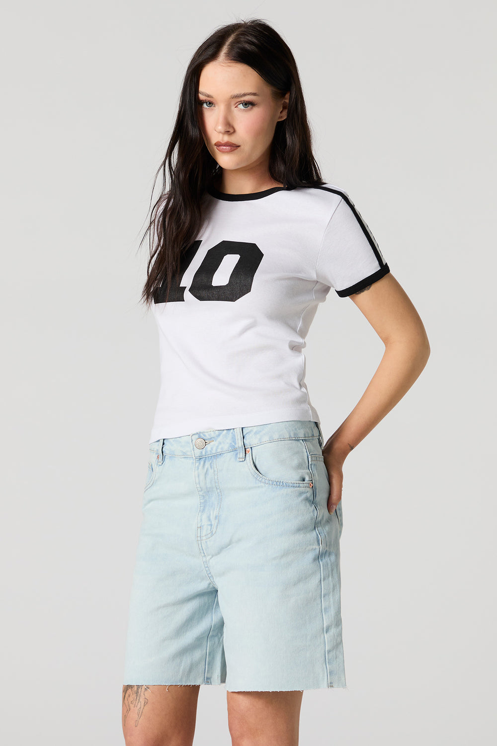 Longline Denim Short Longline Denim Short 1