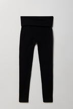 Ribbed Seamless Foldover Legging