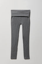 Ribbed Seamless Foldover Legging