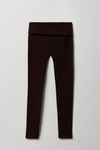 Ribbed Seamless Foldover Legging