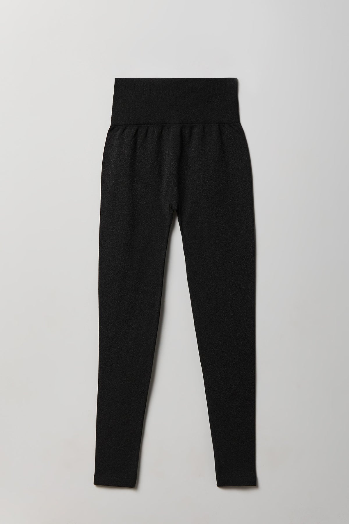 High Rise Ribbed Seamless Legging - Charcoal