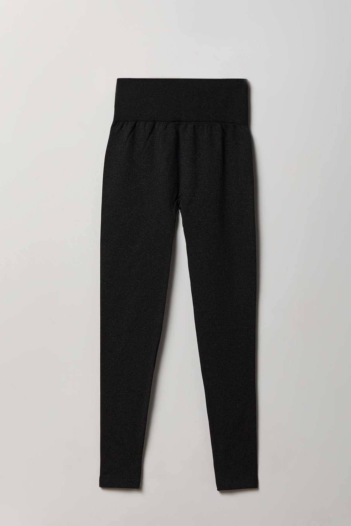 Alt View 2. High Rise Ribbed Seamless Legging - Charcoal