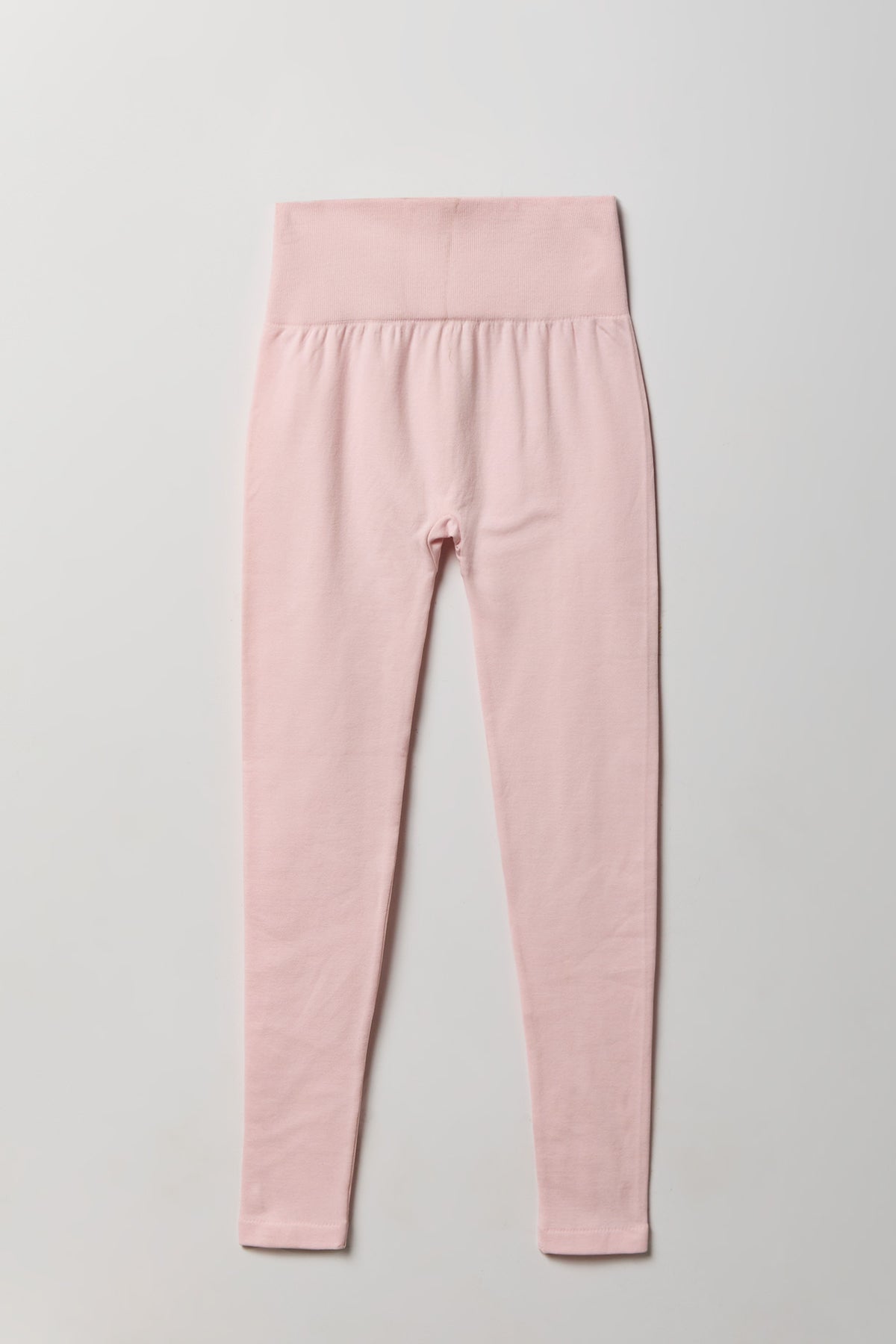 High Rise Ribbed Seamless Legging - Pink