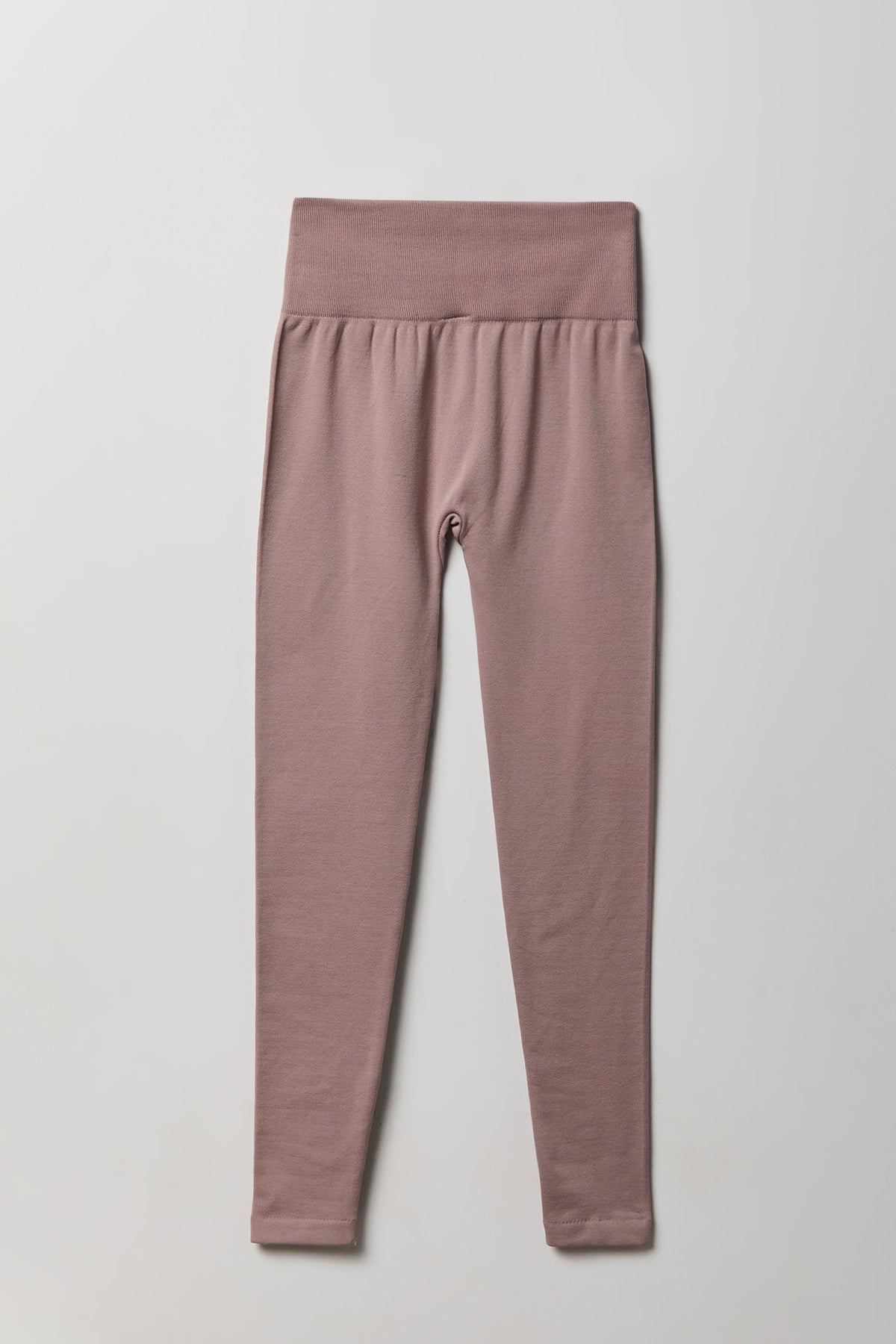 Alt View 2. High Rise Ribbed Seamless Legging - Taupe