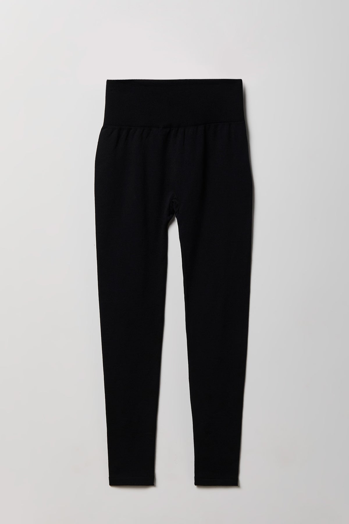 Alt View 2. High Rise Seamless Fleece Lined Legging - Black