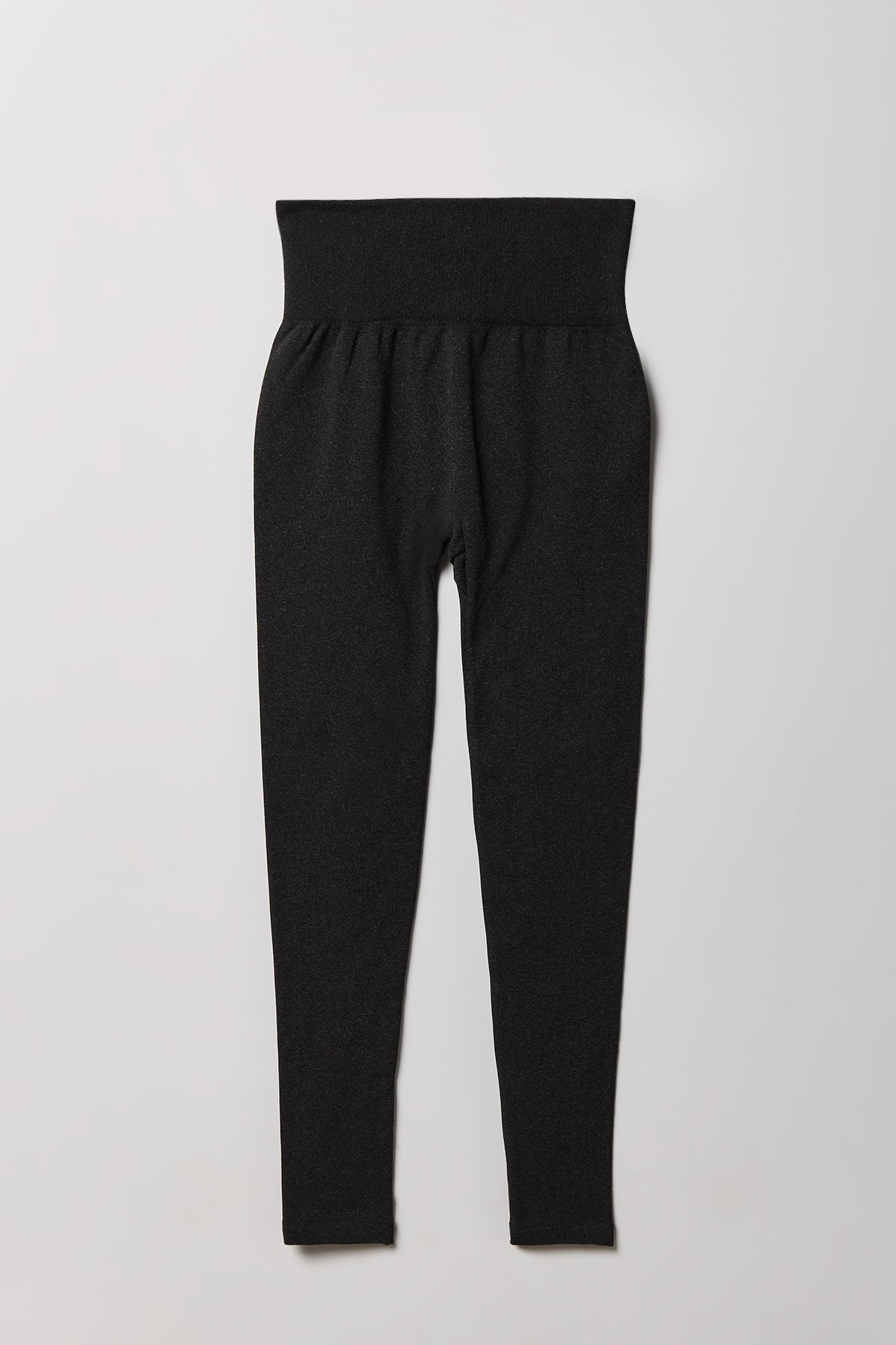 High Rise Seamless Fleece Lined Legging - Charcoal