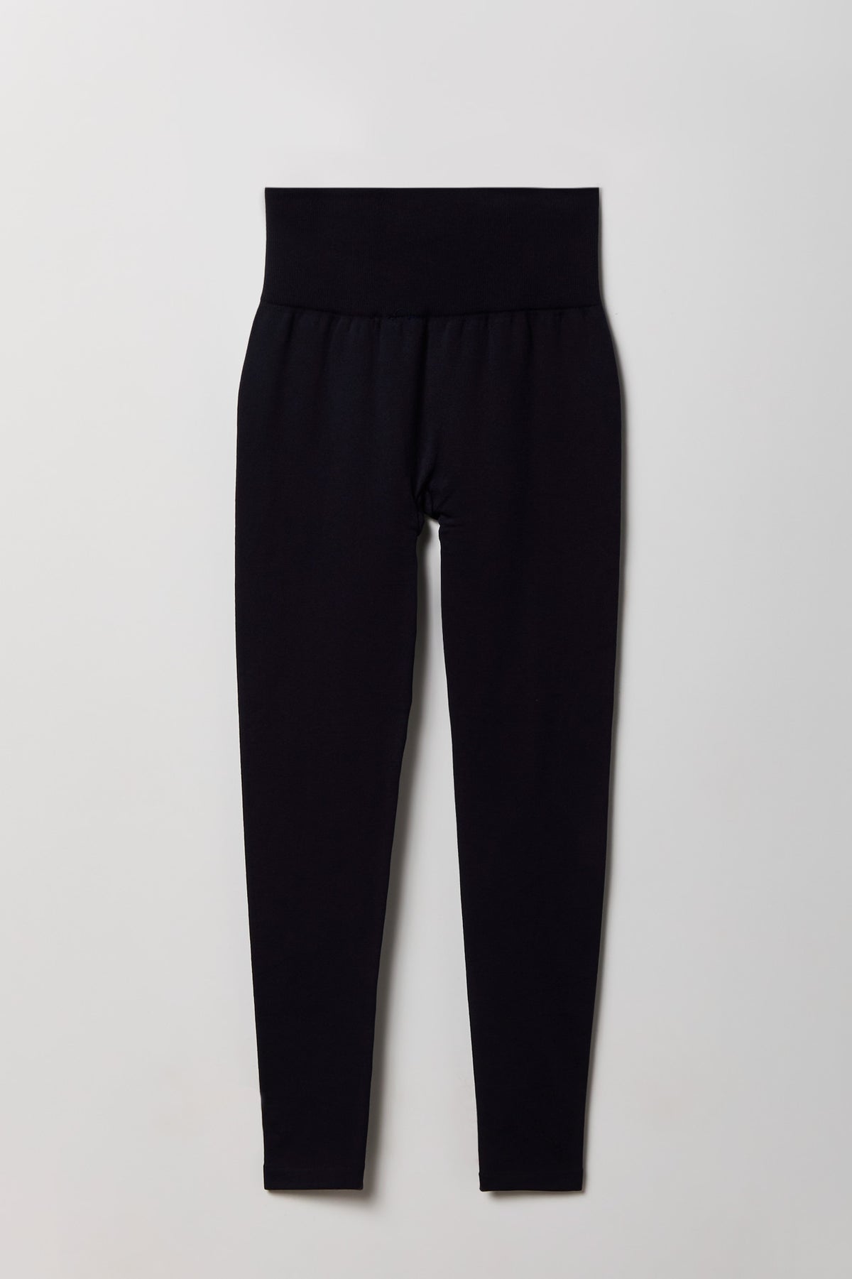High Rise Seamless Fleece Lined Legging - Navy
