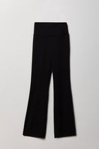 Foldover Waist Flare Legging