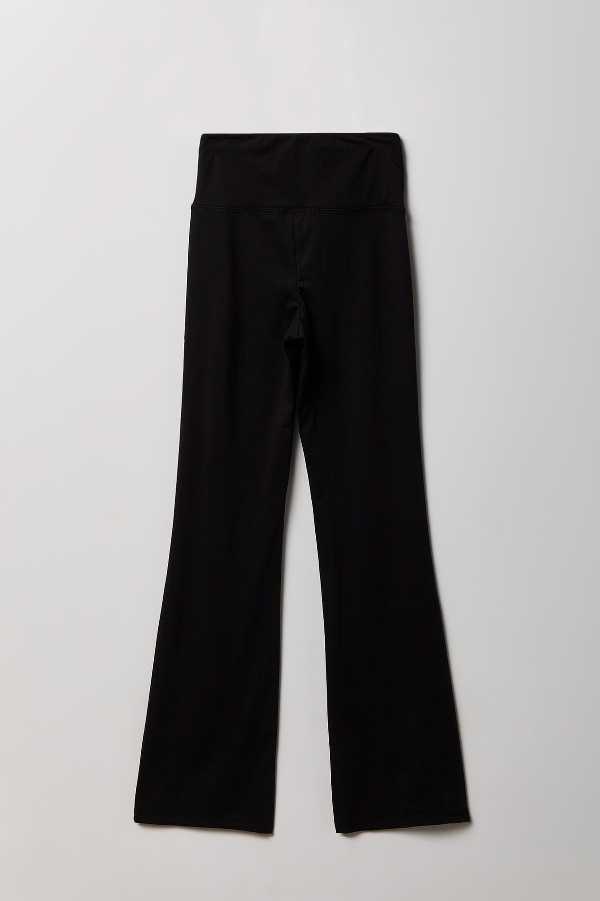Alt View 2. Foldover Waist Flare Legging - Black
