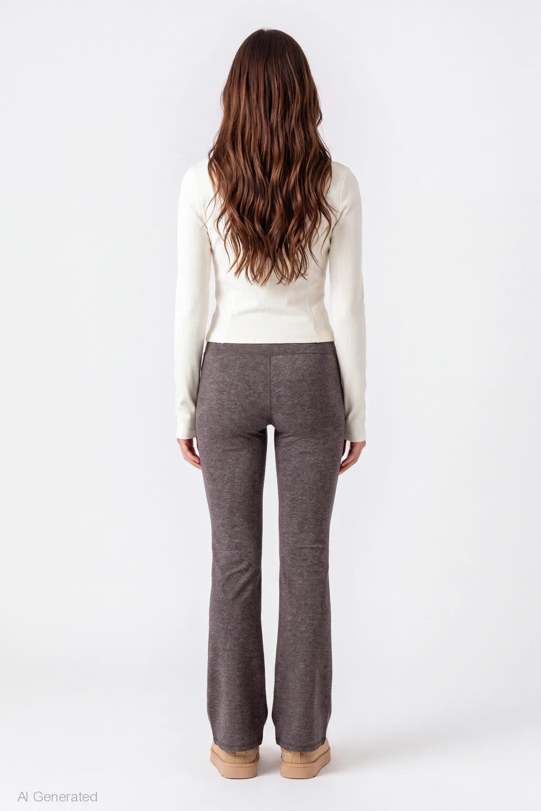 Alt View 2. Flare Legging - Charcoal