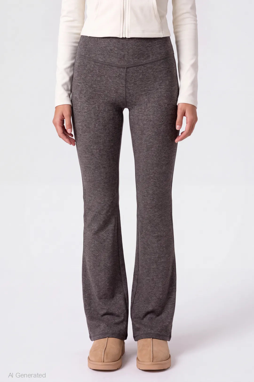Alt View 3. Flare Legging - Charcoal