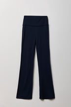 Foldover Waist Flare Legging