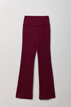 Foldover Waist Flare Legging