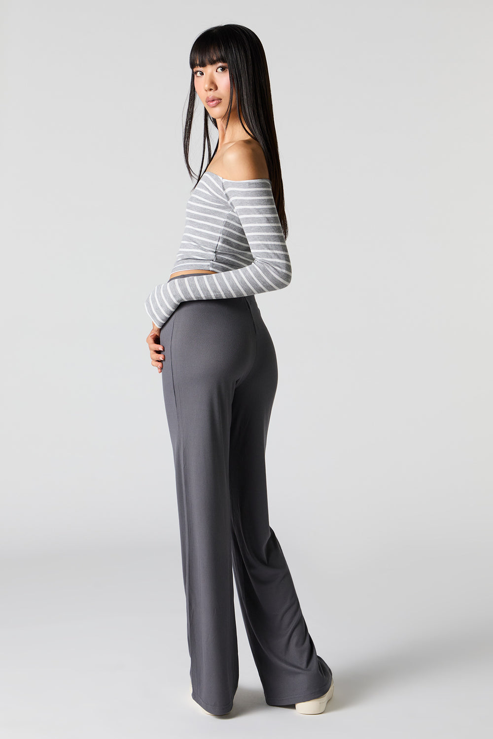 Soft Ribbed Wide Leg Pant Soft Ribbed Wide Leg Pant 3