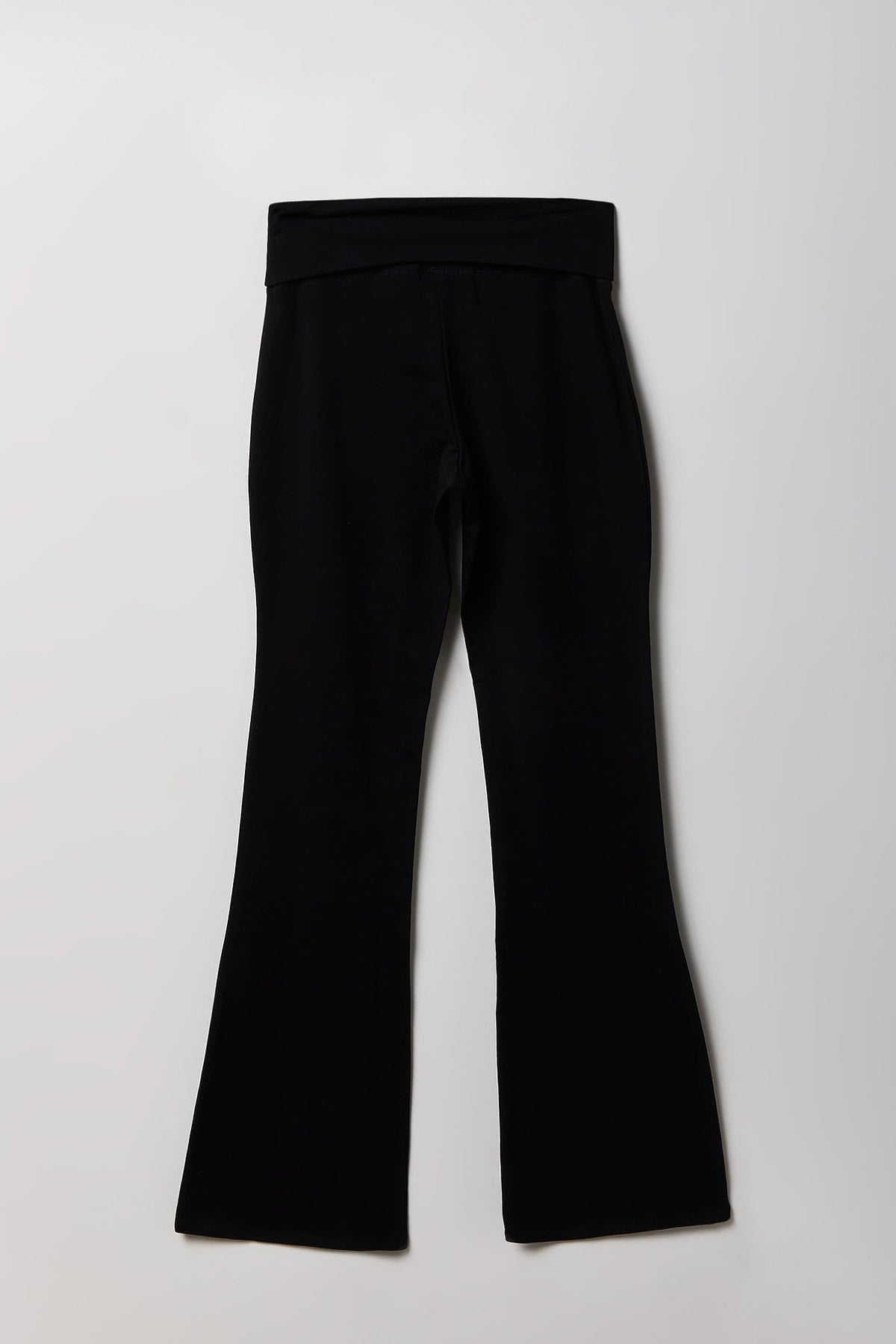 Alt View 4. Foldover Waist Flare Legging - Black