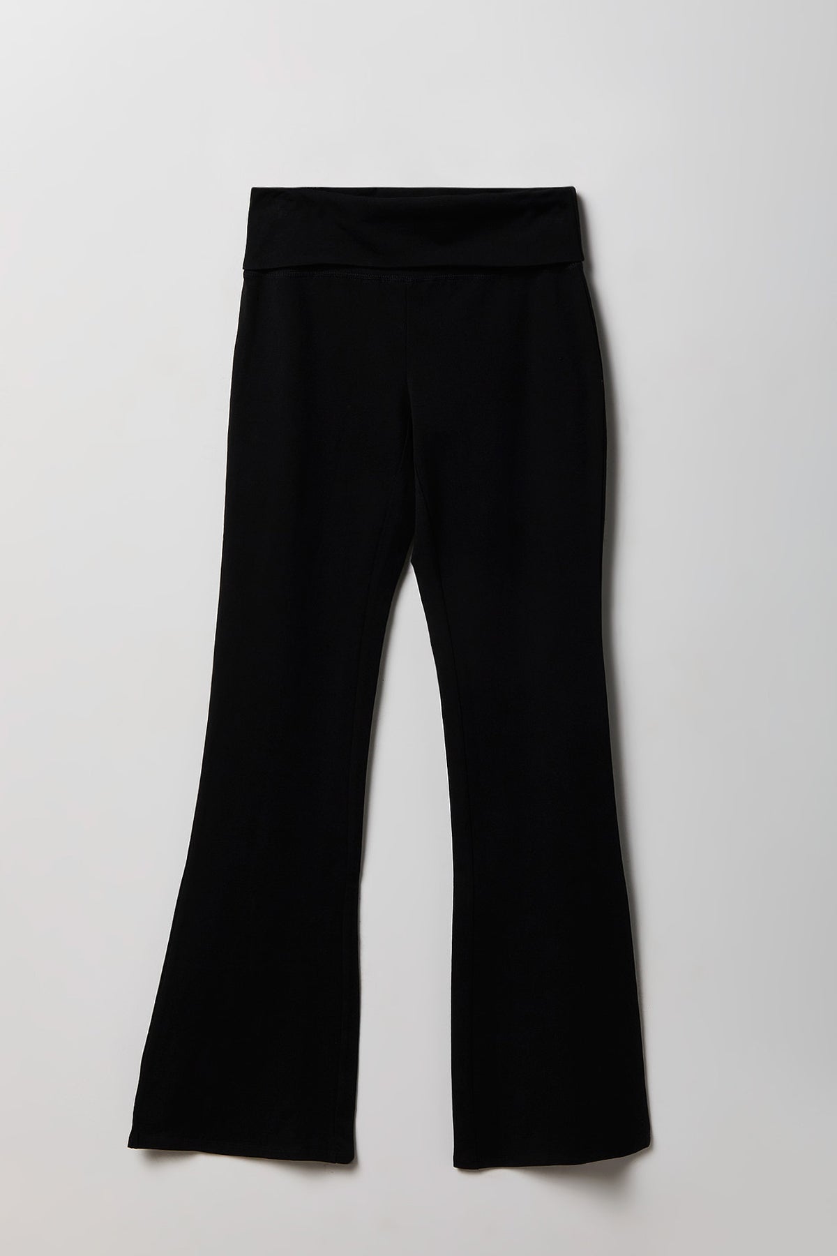 Alt View 5. Foldover Waist Flare Legging - Black