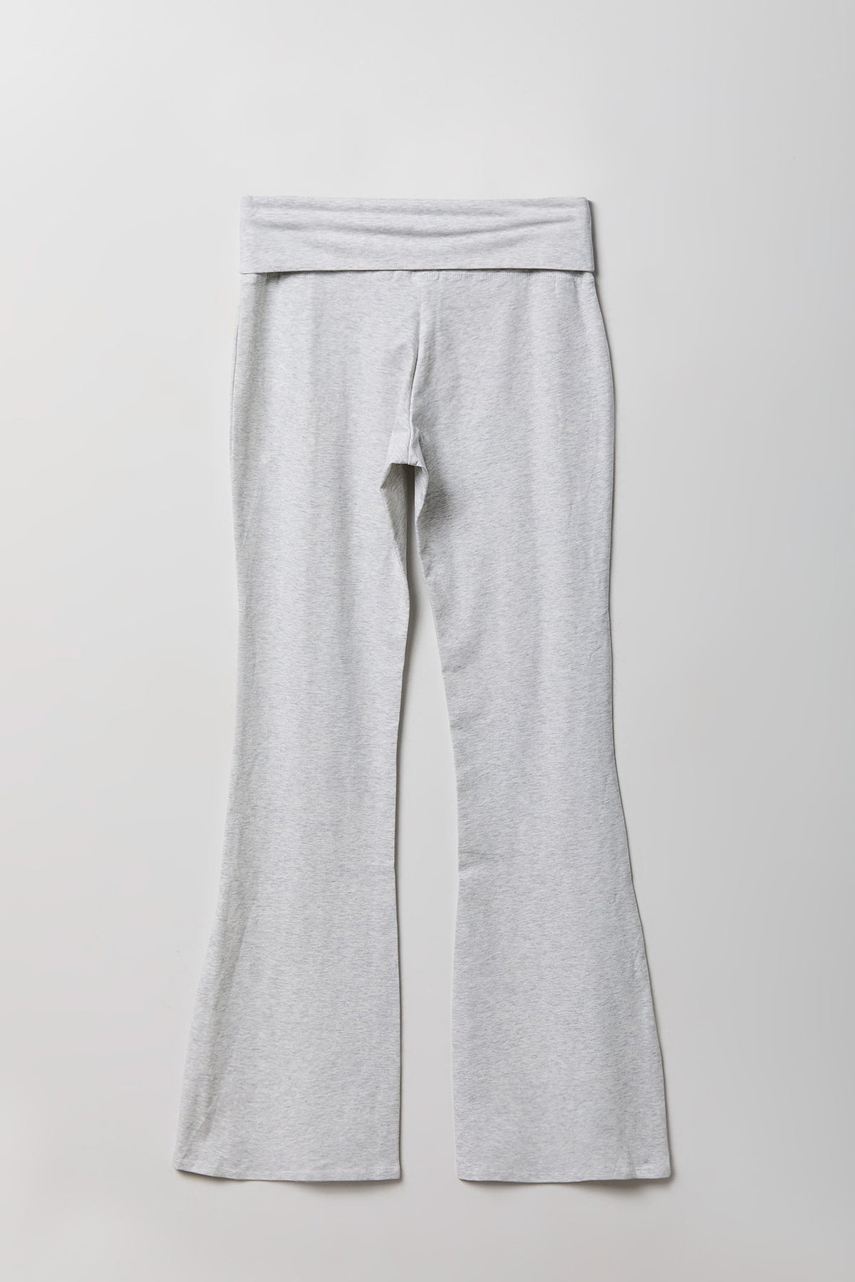 Alt View 5. Foldover Waist Flare Legging - Heather Grey