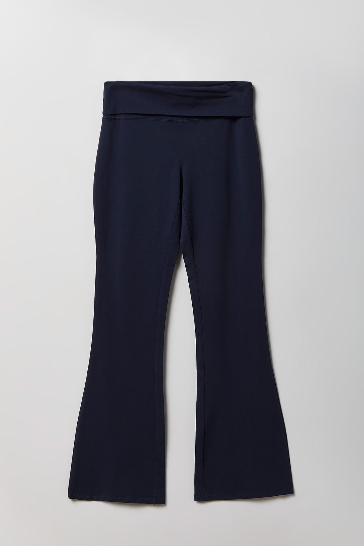 Alt View 5. Foldover Waist Flare Legging - Navy