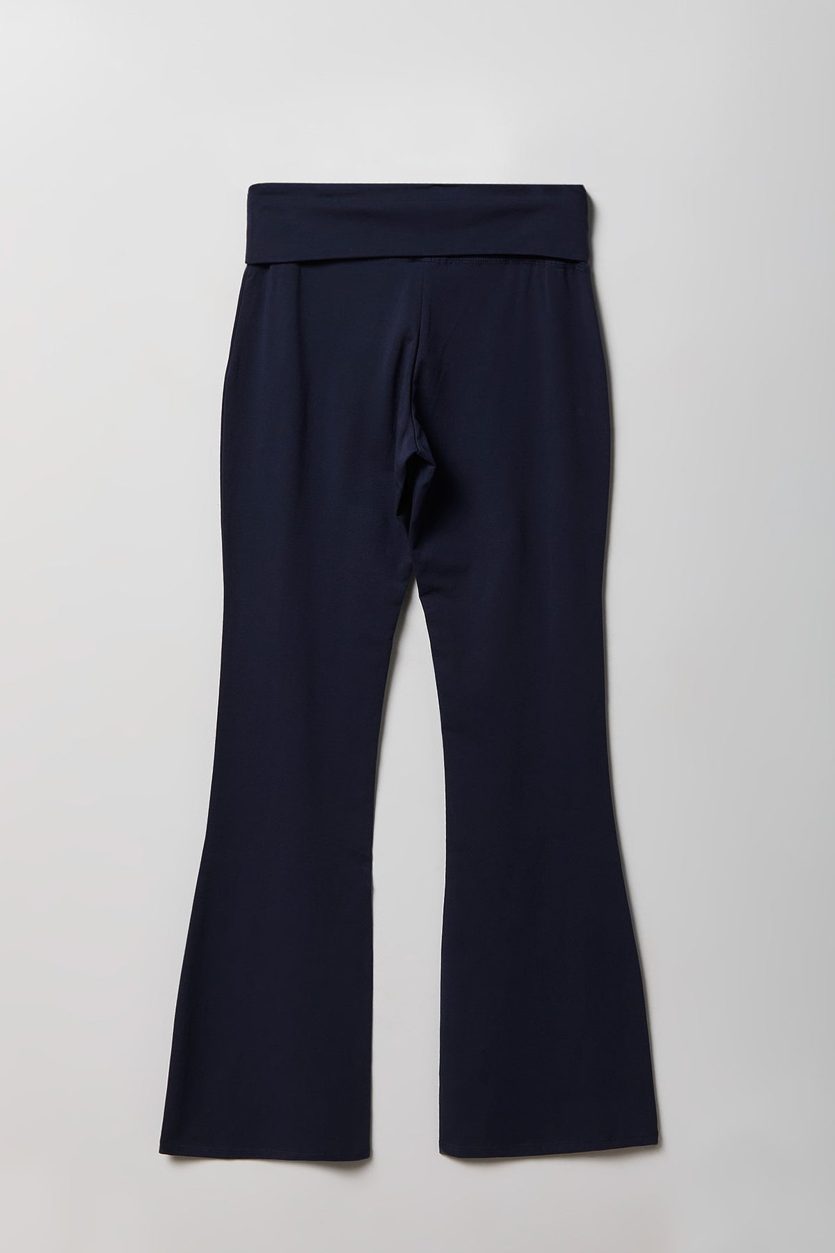 Alt View 4. Foldover Waist Flare Legging - Navy