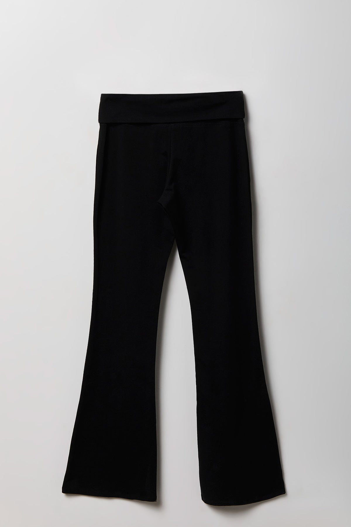 Alt View 5. Foldover Waist Flare Legging - Black