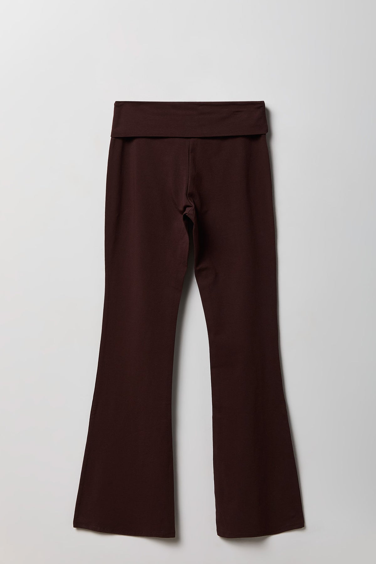 Alt View 5. Foldover Waist Flare Legging - Brown
