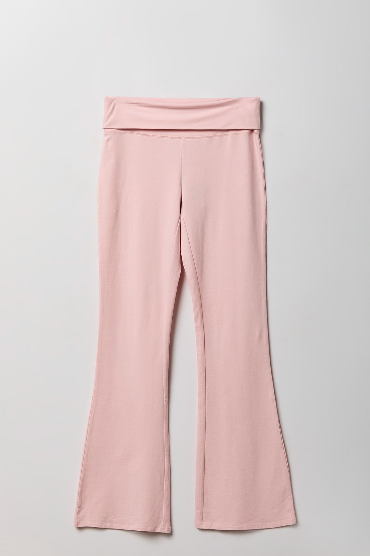Alt View 24. Foldover Waist Flare Legging - Brown