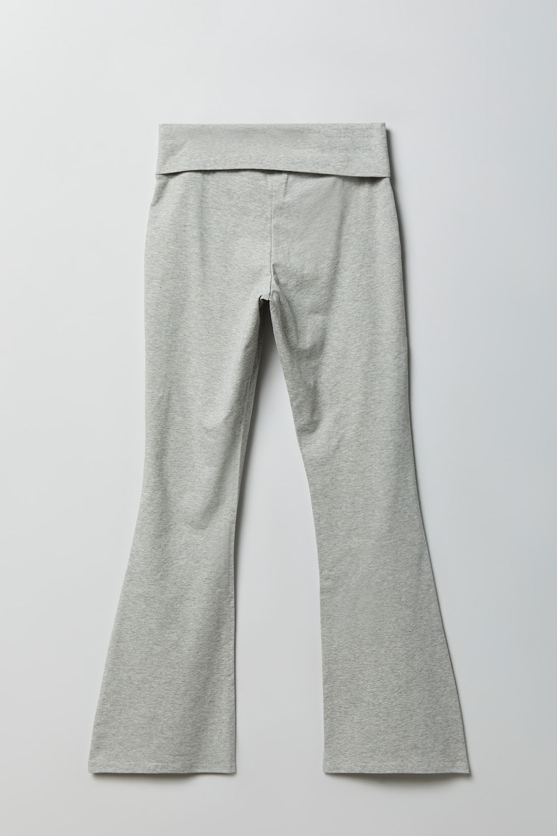 Alt View 2. Foldover Waist Flare Pant - Heather Grey